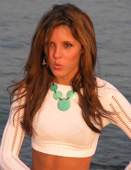 Photo of Julie Dubela at the beach