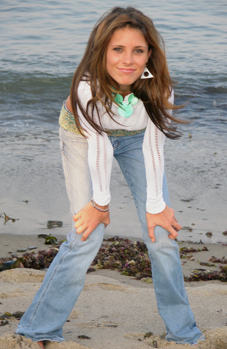 Photo of Julie Dubela at the beach