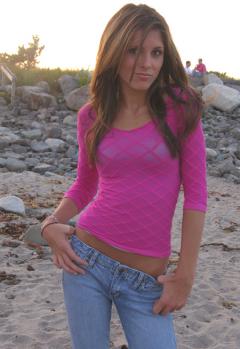 Photo of Julie Dubela at the beach